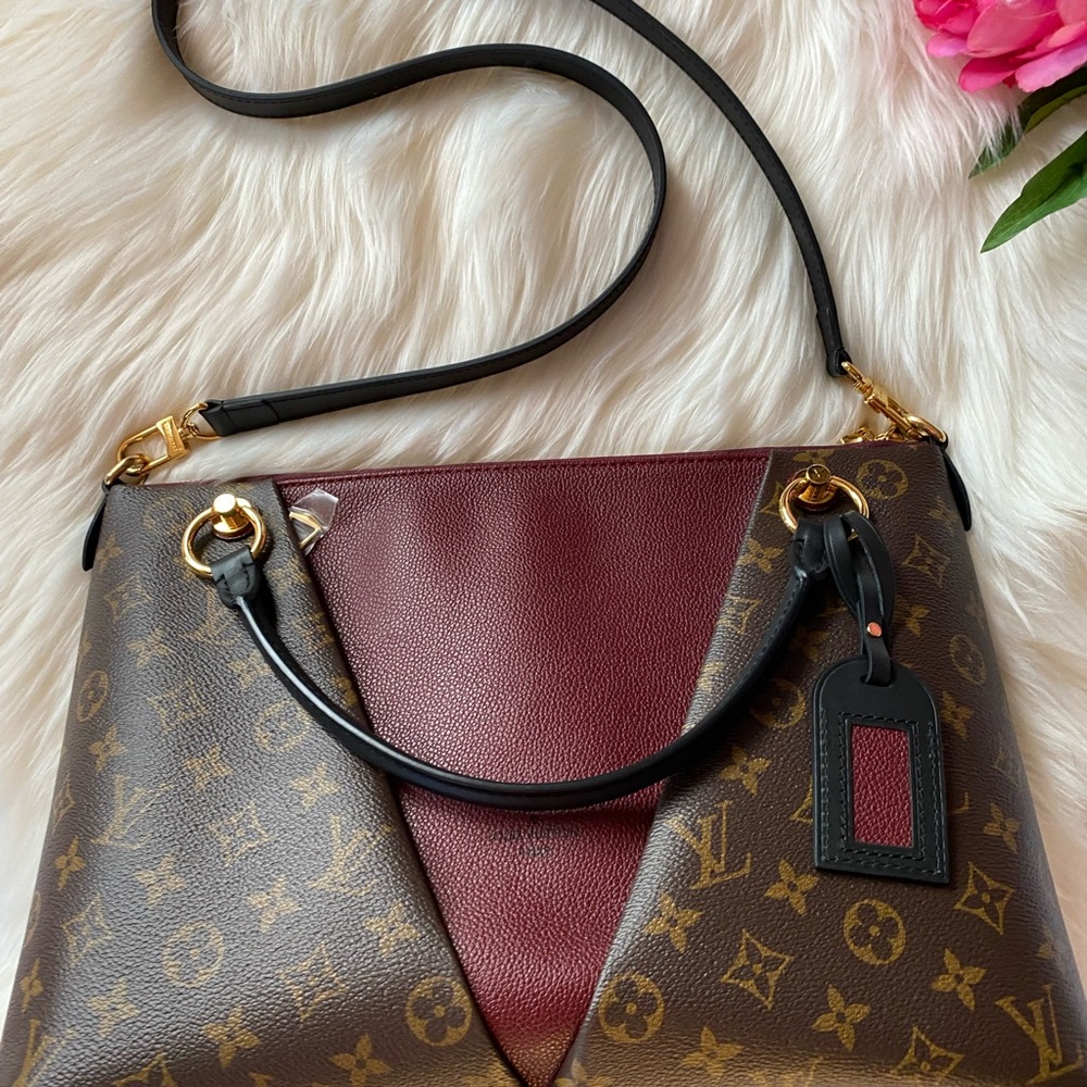 New Louis Vuitton V Tote - Bordeaux Monogram Brand New - Picture 5 of 11